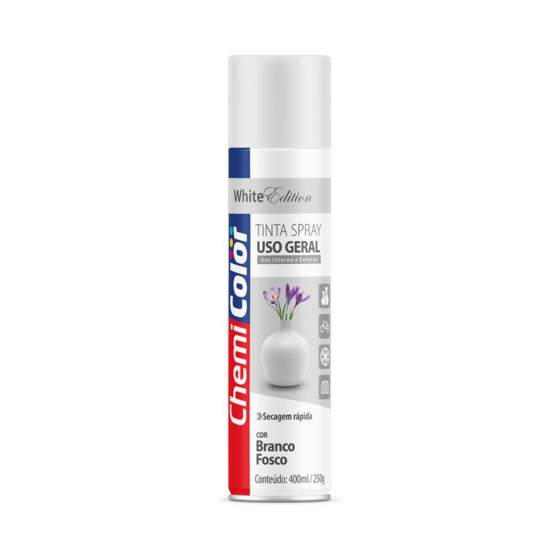 Tinta-Spray-Uso-Geral-Chemicolor-400ml-Branco-Fosco-P2491
