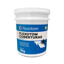 Impermeabilizante Elastomérico Flexotom Coberturas Branco 12kg