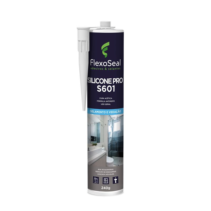 Silicone-Adesivo-AcEtico-Pro-S601-Transparente-240g---Flexoseal-P2879
