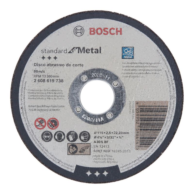 Disco-de-Corte-Standard-for-Metal-115x2-5mm-Centro-Reto-P3313