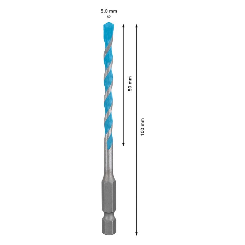 Broca-Bosch-EXPERT-HEX-9-Multiconstruction-5x50x100-mm-S16314