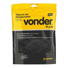 Toalha de Microfibra 40 cm x 60 cm 400 g/m² (gsm) Preto