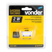 Lanterna para Cabeça Recarregável LED COB LCV 200