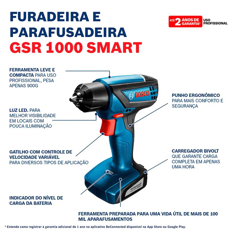 Parafusadeira-Furadeira-Bosch-GSR-1000-Smart-12V-com-bolsa-S16993