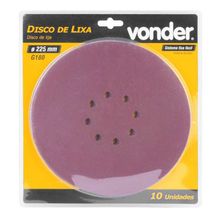 Disco de Lixa com Costado em Pluma 225 mm, Grão 180, para Lixadeiras LPV 400B, LPV 600, LPV 925 e LPV 1000