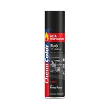CHEMICOLOR Tinta Spray Alta Temperatura Preto Fosco 350ml