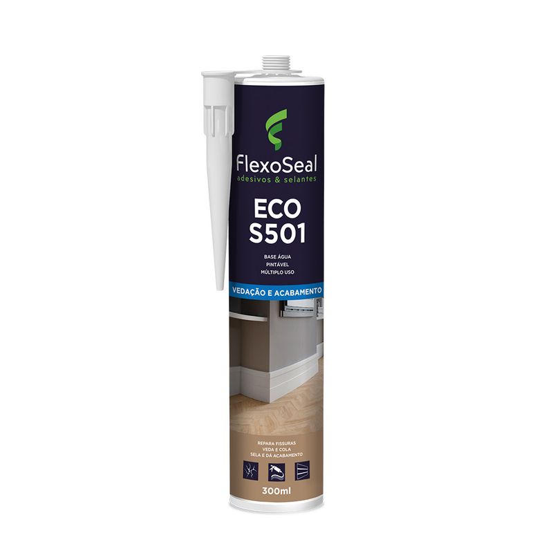 Selante-AcrIlico-Siliconado-Eco-S501-Branco-300ml---Flexoseal-P1111
